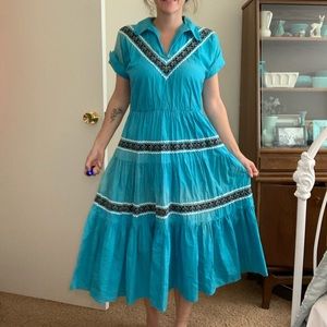 1950s Western Dress